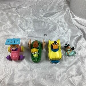Vintage 90s Fast Food Toy Lot Disney Jasmine Gadget Fraggle Rock Daffy Duck